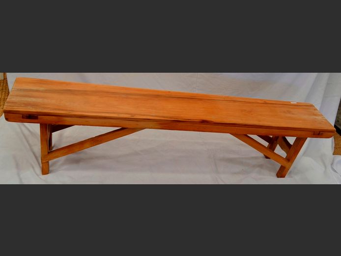 OAK BENCH, 183 x 29 x 46cm