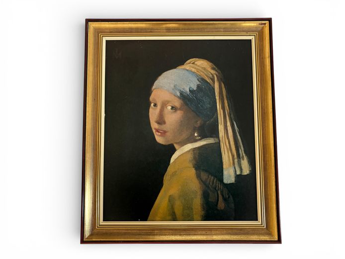 Framed Print – “Girl with a Pearl Earring” after Johannes Vermeer