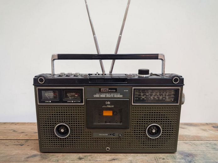 1970s JVC Boombox Stereo Radio Cassette Recorder