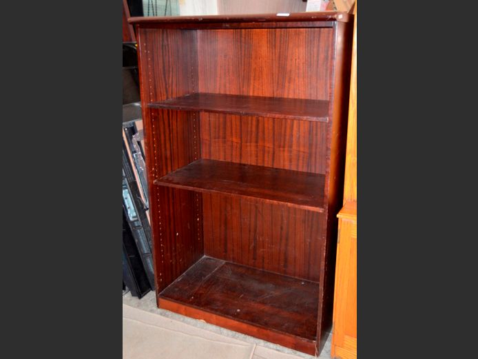 IMBUIA FOIL 3-TIER BOOKSHELF, 92.5 x 55 x 150.5cm