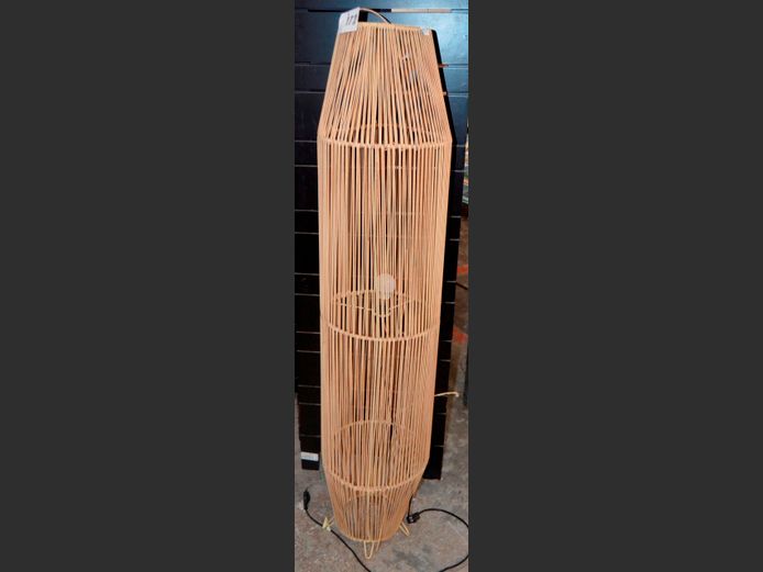 WOVEN PLASTIC FLOOR LAMP, 118cm High
