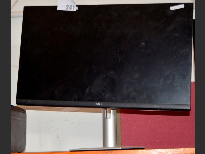 DELL 27" MONITOR [Switches on, screen cracked]
