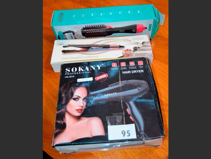 SOKANY HAIRDRYER, CURL & STRAIGHT IRON, etc [Switch on]