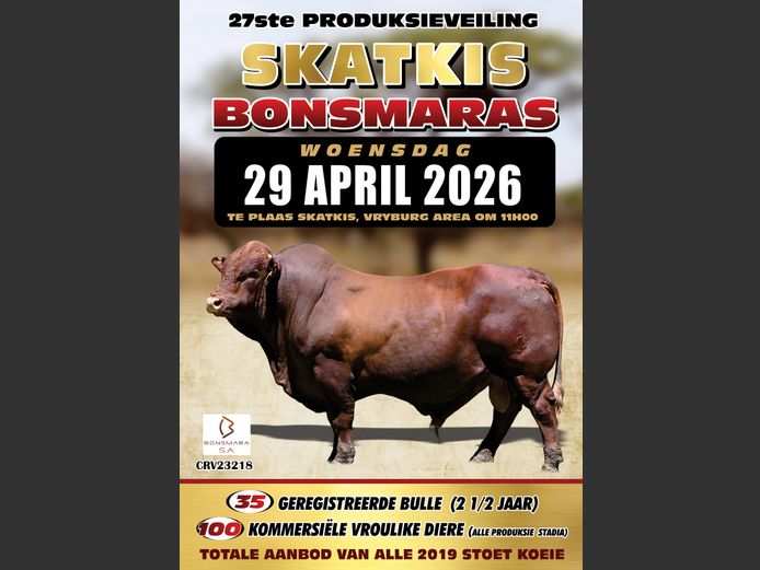 SKATKIS BONSMARAS 27STE PRODUKSIEVEILING