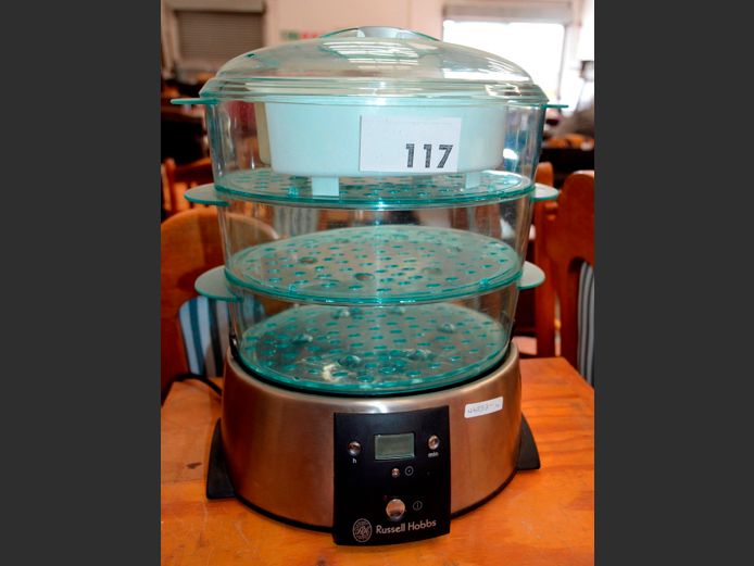RUSSELL HOBBS 3-TIER FOOD STEAMER [Switches on, untested further]