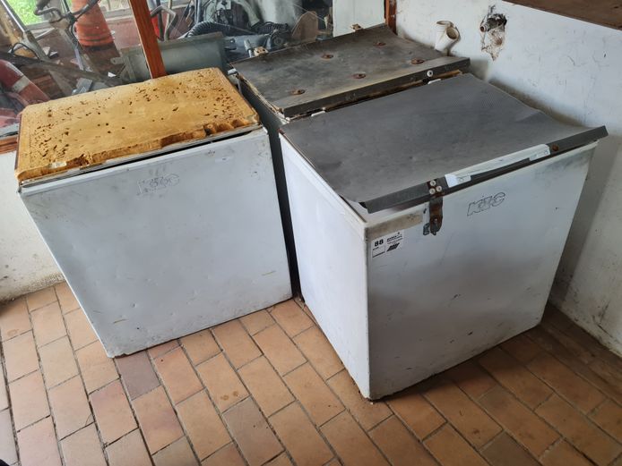 3 X CHEST FREEZERS - DAMAGED