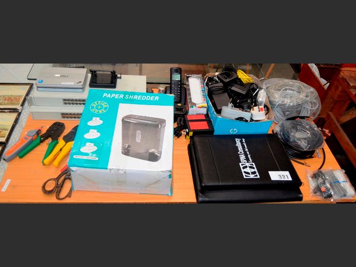 NETWORK SWITCHES, CORDLESS PHONE, CABLES, etc [Untested]