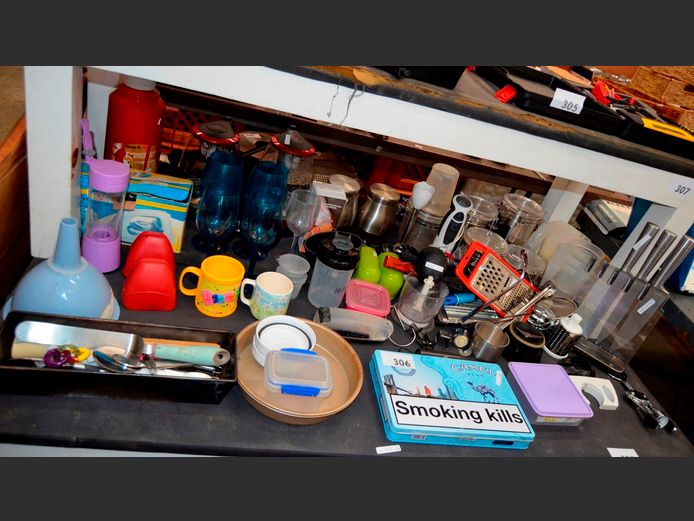 STORAGE JARS, STEAM IRON, KETTLES, etc [Switch on]
