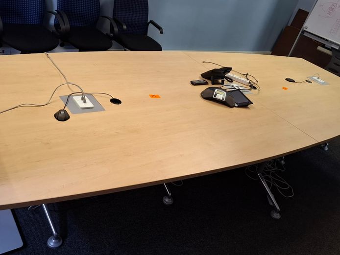 Boardroom table - seats 10 - 12, with Konftel System