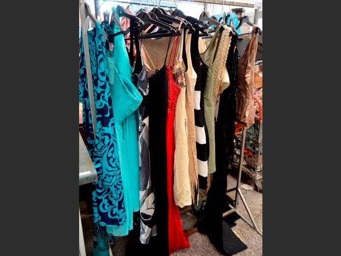 EVENING DRESSES, TOPS, etc