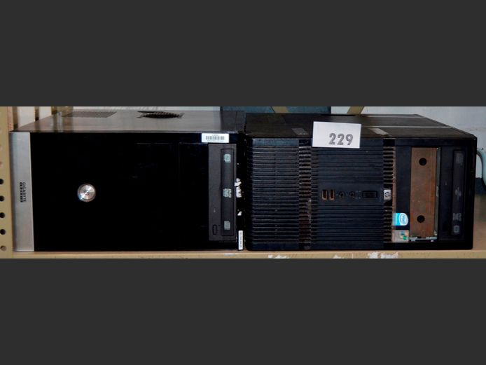 LOT: HP & GIGABYTE COMPUTER BOXES [HP dead, Gigabyte switches on]