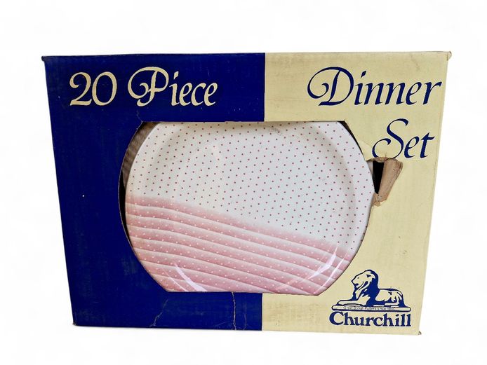 20-Piece Churchill England "Pink Shades" Dinner Set