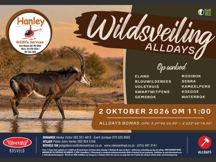 HANLEY WILDLIFE SERVICES WILDSVEILING