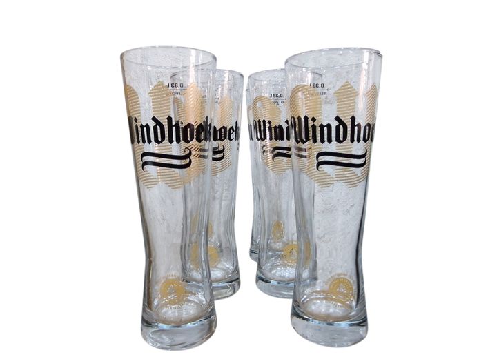 Set of 6 Windhoek Draught Beer Glasses