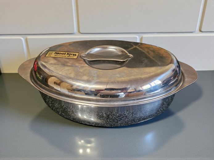 Steel King Stainless Steel Oval Roaster