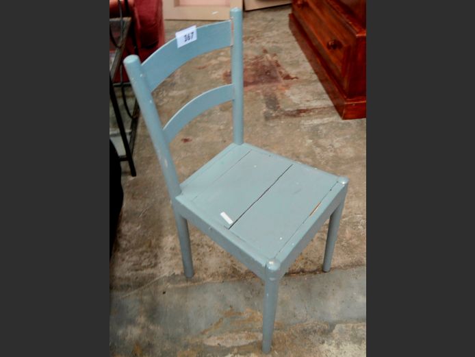GREY PAINTED KITCHEN CHAIR