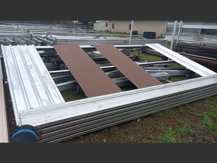 6mx6m steel structure with widespan galvanised sheet height 3m