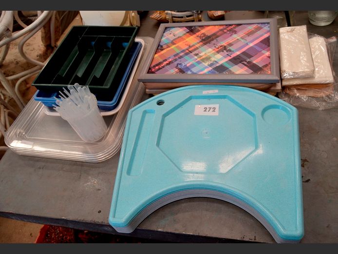 TRAYS, CUTLERY TRAYS, etc