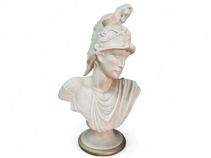 Vintage Ceramic Athena Bust Sculpture