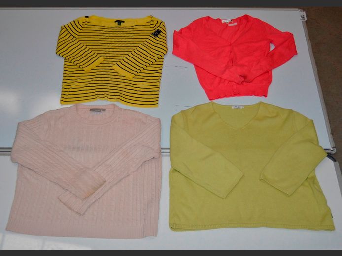 LOT OF 4 LADIES JERSEYS: COTTON ON, OUT OF THE BLUE, CROFT & BARROW & LAUREN JEANS CO. [Sizes S, L & XL]