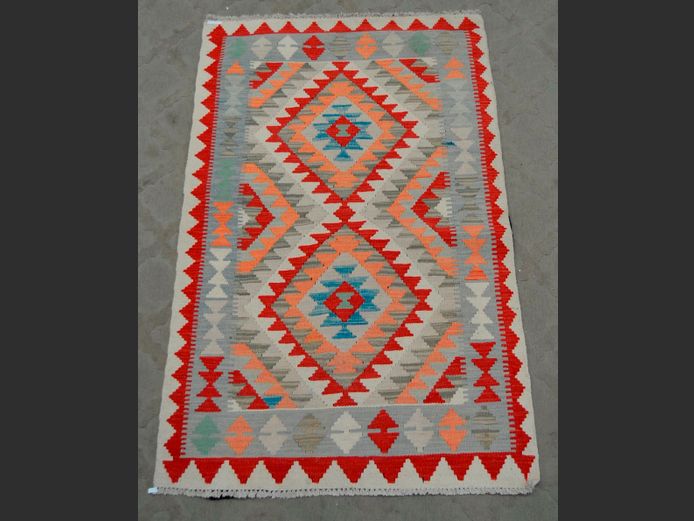 KELIM RUG WITH CERTIFICATE, 148 x 92cm