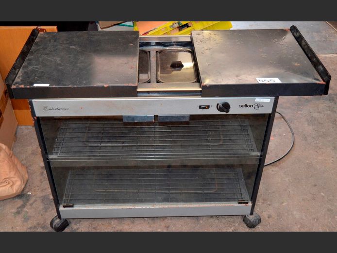 SALTON HOSTESS TROLLEY, 79 x 39 x 70cm [Switches on, rust in places]