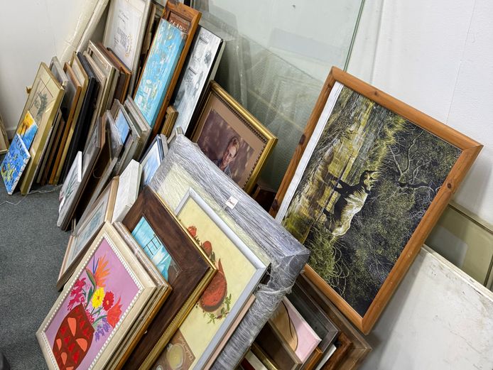 Massive Lot of Art + Frames 