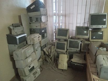 Assorted electronic scrap