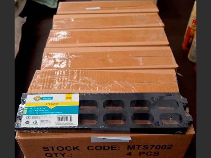 BOX OF 12: 3-PIECE RAIL KITS