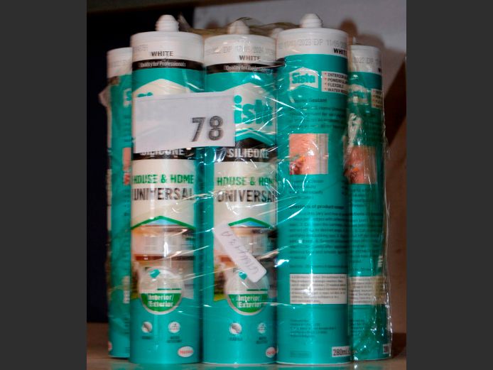 LOT OF 12 TUBES: SISTA SILICONE