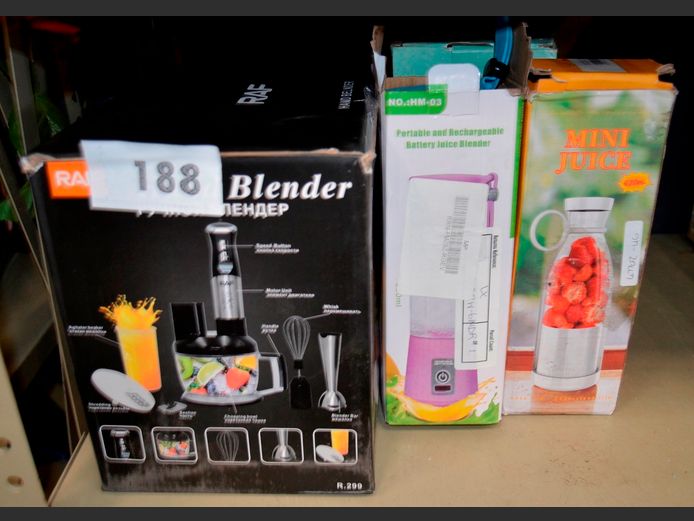 RAF HAND BLENDER, CITRUS JUICER, MINI JUICER, etc [Switch on, untested further]
