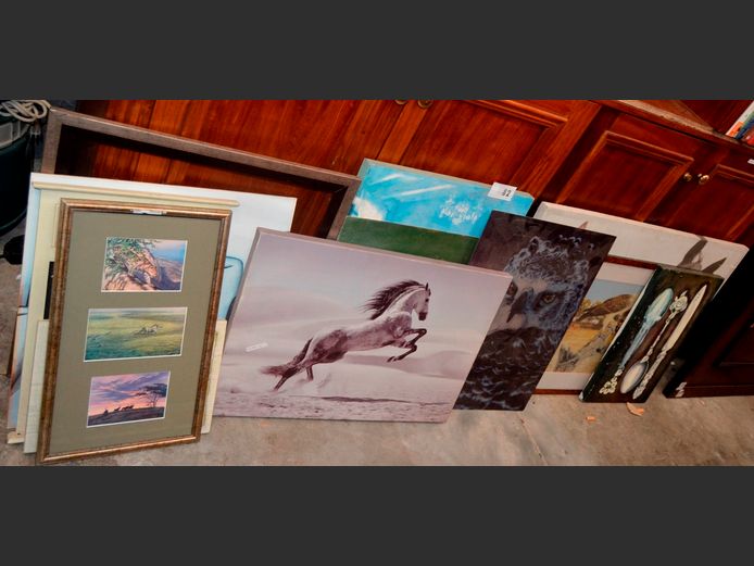 LOT: FRAMED & UNFRAMED PRINTS, etc