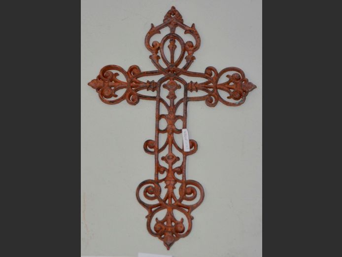 CAST IRON CRUCIFIX