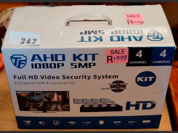 TF AHD KIT HOME CAMERA SURVEILLANCE SYSTEM [Untested]