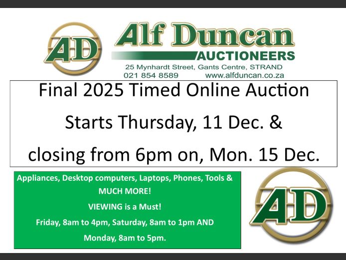 Final 2025 Timed Online Auction