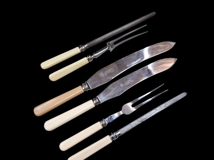 Vintage Carving Sets & Sharpening Steels