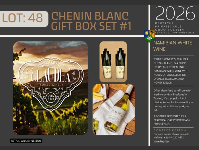 DEUTSCHE PRIVATSCHULE GROOTFONTEIN | CHENIN BLANC GIFT BOX SET #1