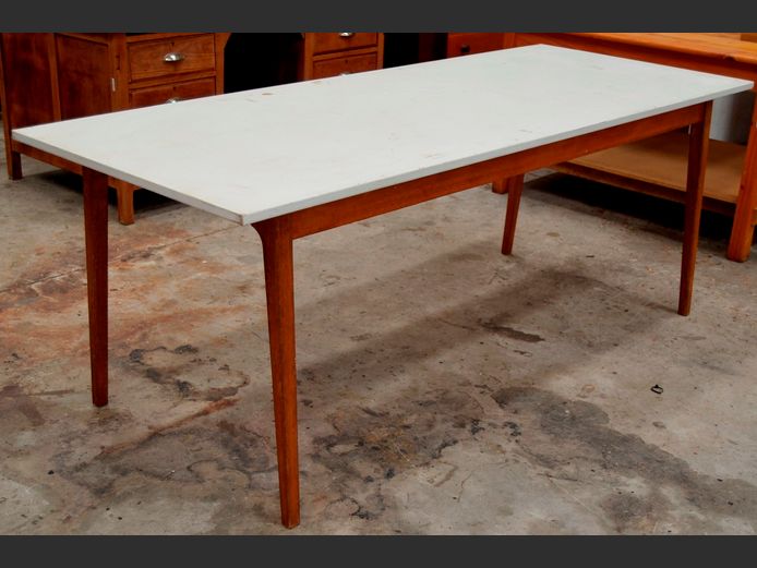 MID-CENTURY DINING TABLE, 205 x 80 x 75cm