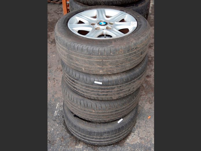 SET OF 4 BMW MAGS WITH TYRES 205 x 55 x 16