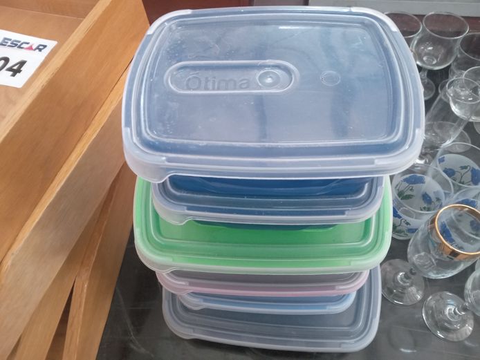 Otima Plastic Containers and platter
