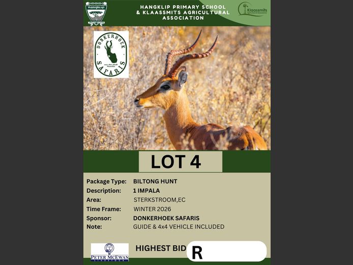 BILTONG HUNT | DONKERHOEK SAFARIS