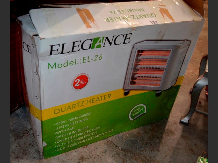 ELEGANCE 4-BAR HEATER [Switches on]