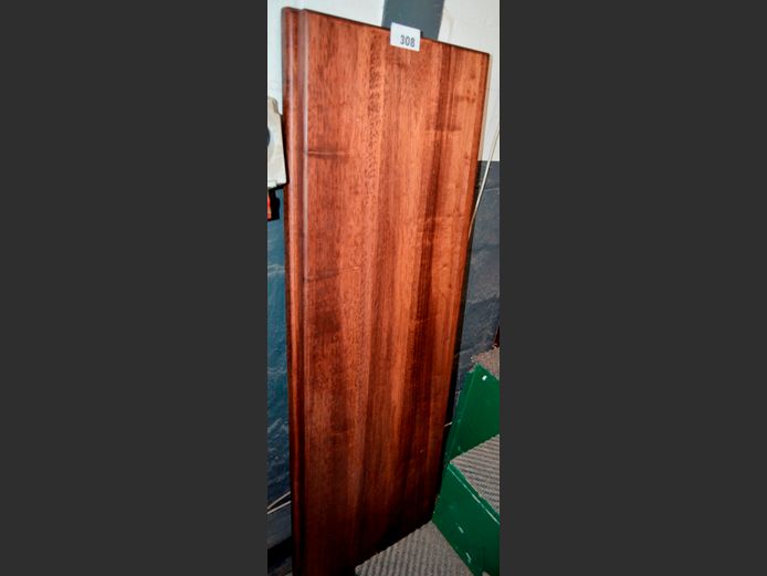 LOT: 2 x STAINED OAK COUNTER TOPS, 147 x 45cm