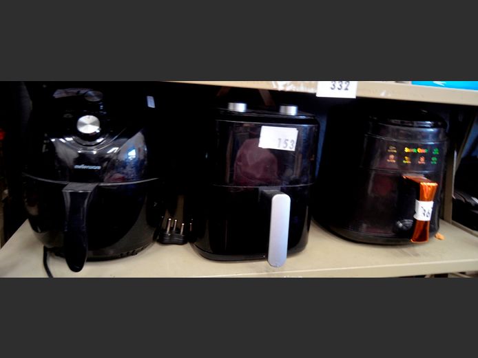 LOT OF 3 AIR FRYERS: MILEX, MELLERWARE & SILVER CREST [Faulty] [13,25,32]