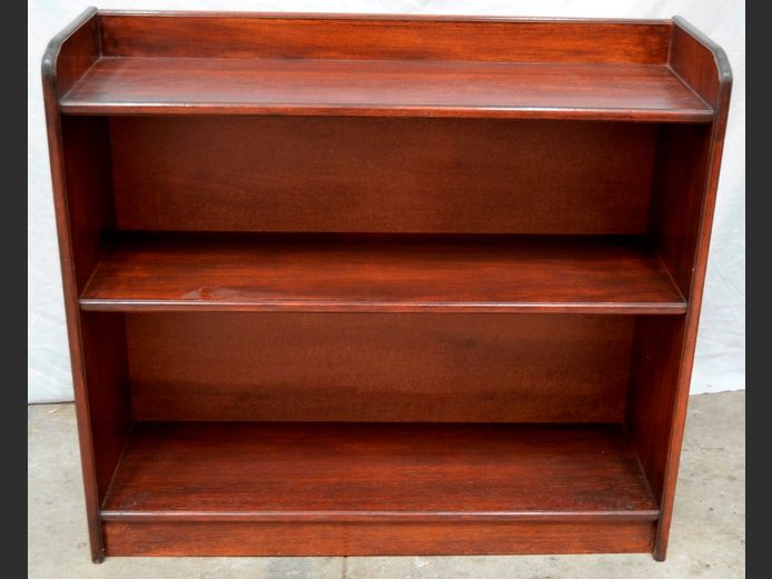 TEAK 3-TIER BOOKSHELF, 104 x 33 x 93cm