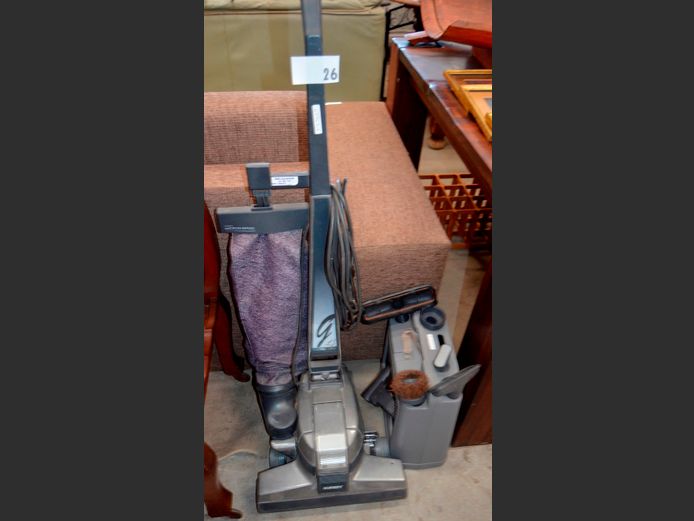 KIRBY VACUUM CLEANER WITH ATTACHMENTS [Switches on, untested further]