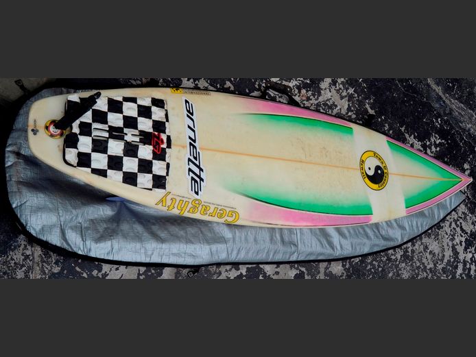 SURFBOARD WITH BAG, 183cm Long
