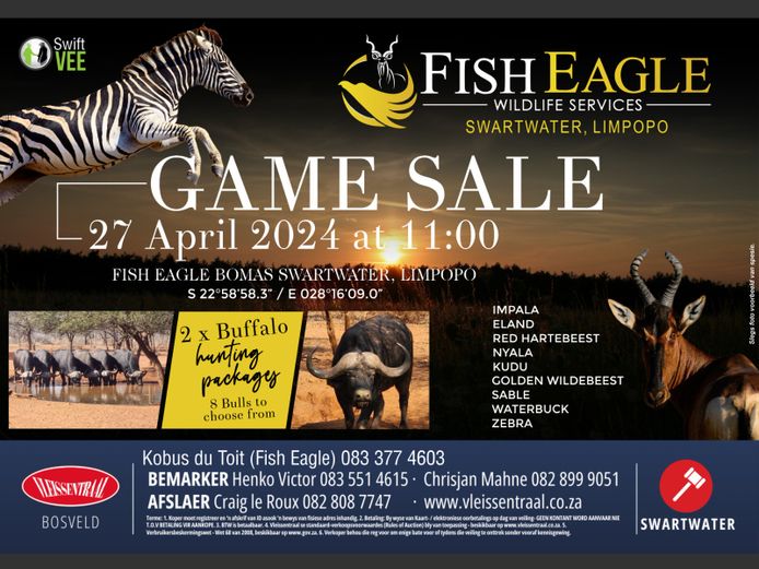 FISH EAGLE WILDLIFE SERVICES GAME SALE