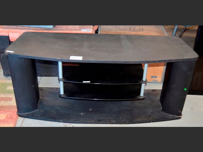 MAHOGANY FOIL TV STAND, 120 x 40 x 51cm