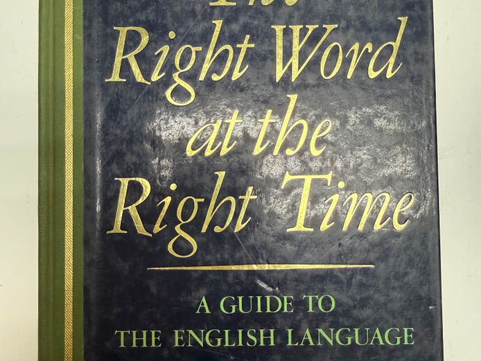 The Right Word at the Right Time 